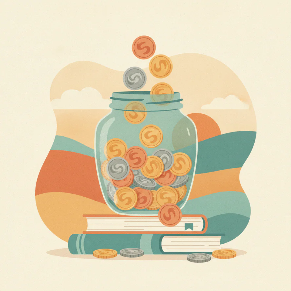 Retirement savings illustration