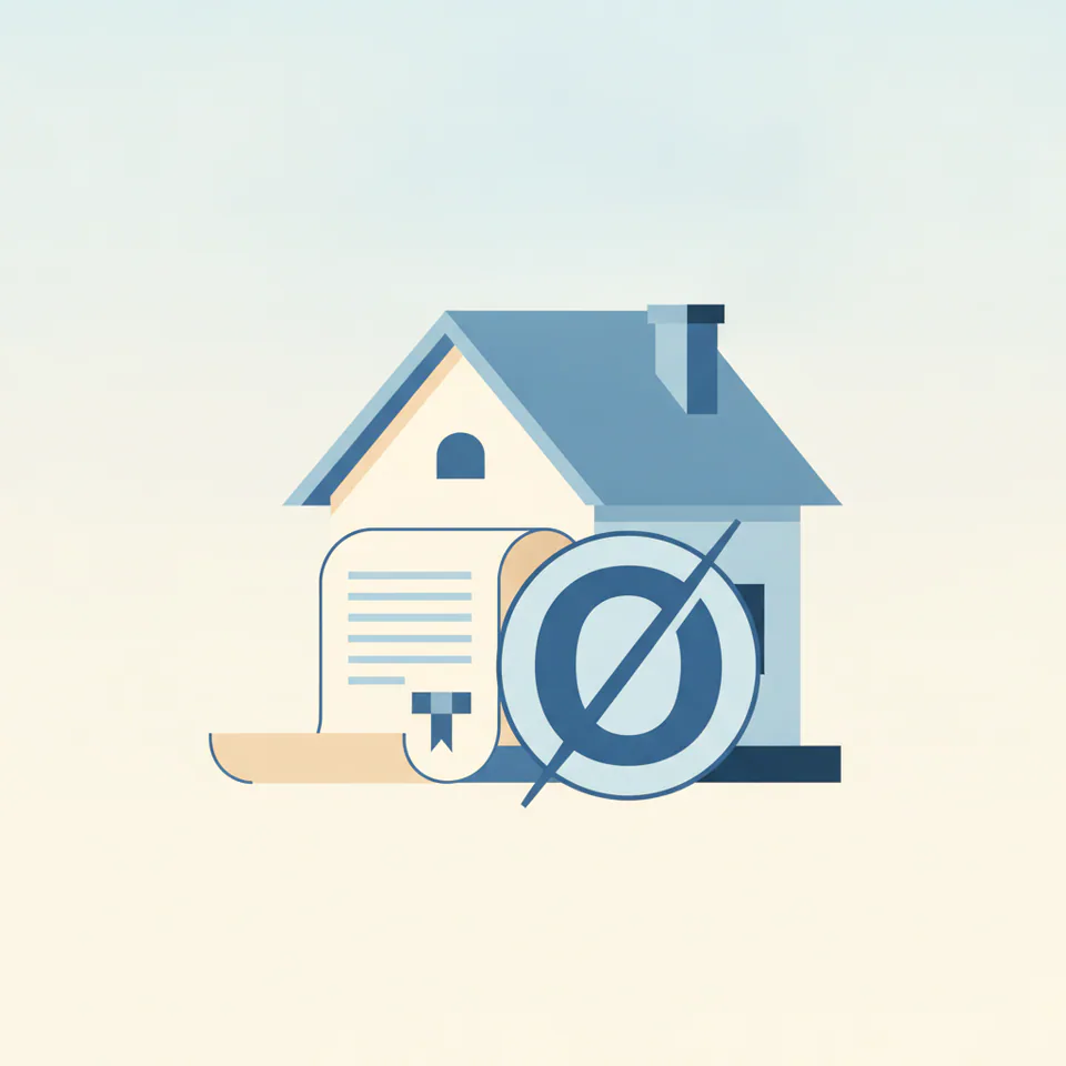 House and offset account illustration